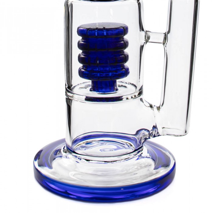 Бонг скляний для куріння Matrix 34 см Blue
