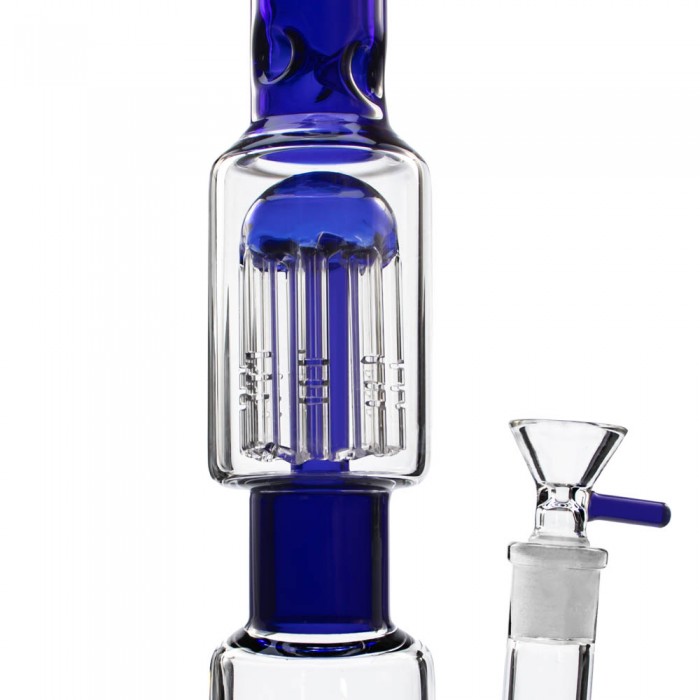 Бонг скляний для куріння Matrix 34 см Blue
