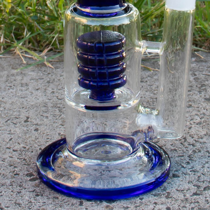 Бонг скляний для куріння Matrix 34 см Blue