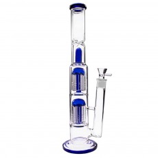 Скляний бонг Pushka bomba 38 см Blue