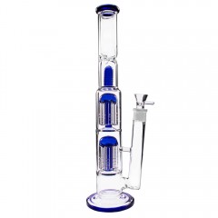 Скляний бонг Pushka bomba 38 см Blue