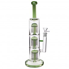 Скляний бонг Triple Tree 35 см Green