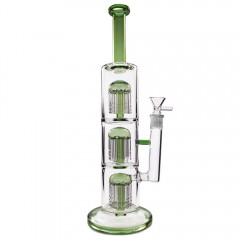 Скляний бонг Triple Tree 35 см Green