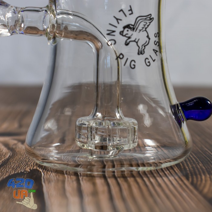 Скляний баблер для куріння Flying Pig 18 см