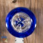 Стеклянный бонг для курения Blue Spiral 30 см с спиральным перколятором, ICE шипами и защитой от брызг