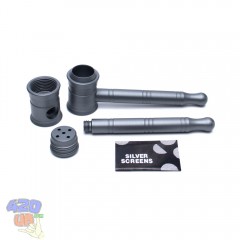 Алюминиевая трубка 420 Boss Pipe Silver для курения без сеток