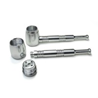 Алюмінієва трубка 420 Boss Pipe Silver для куріння без сіток
