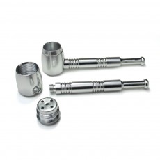 Алюмінієва трубка 420 Boss Pipe Silver для куріння без сіток