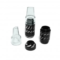 Compact Black 6см - Портативна алюмінієва трубка для куріння трав