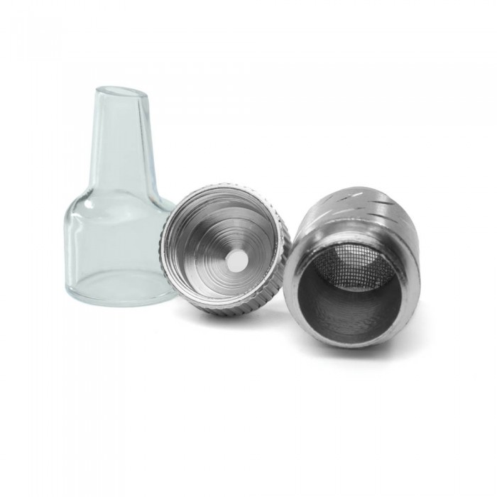 Компактна алюмінієва курильна трубка Compact Silver