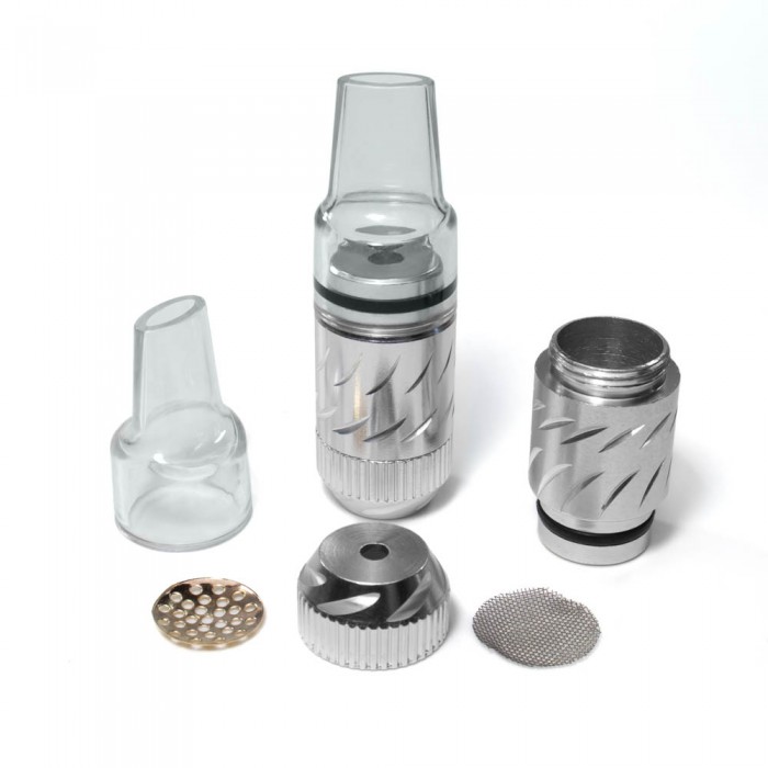 Компактна алюмінієва курильна трубка Compact Silver