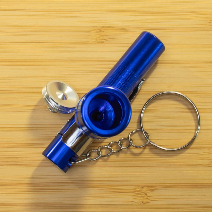 Стелс трубка «Ліхтарик» синя для куріння та випарювання