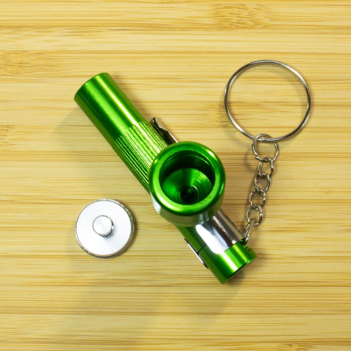 Зелена алюмінієва курильна трубка Ліхтар розбірний