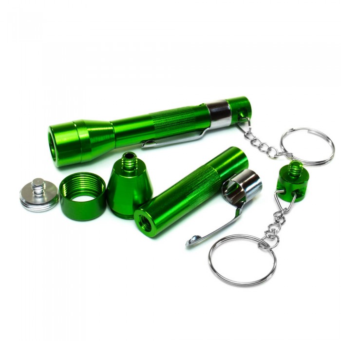 Зелена алюмінієва курильна трубка Ліхтар розбірний