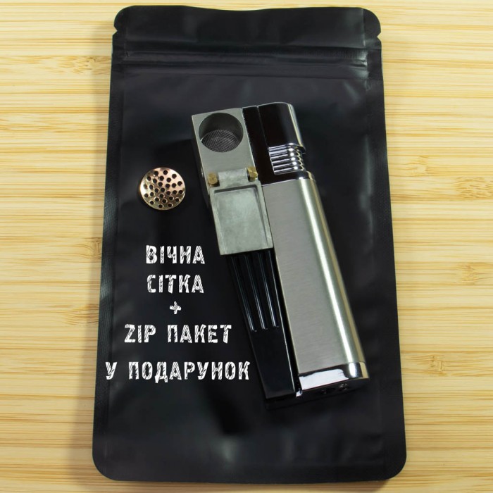 Трубка зажигалка тайник 3 в 1 Gold девайс трансформер для курения