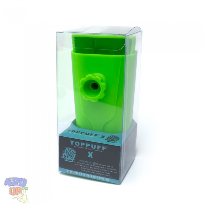 Крижана трубка для куріння Toppuff X Ice Green