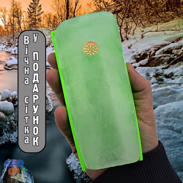 Крижана трубка для куріння Toppuff X Ice Green