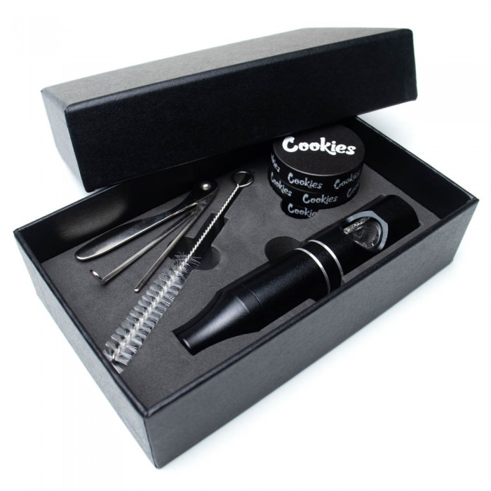 Набор Cookies для 420 курения: трубка + гриндер + аксессуары