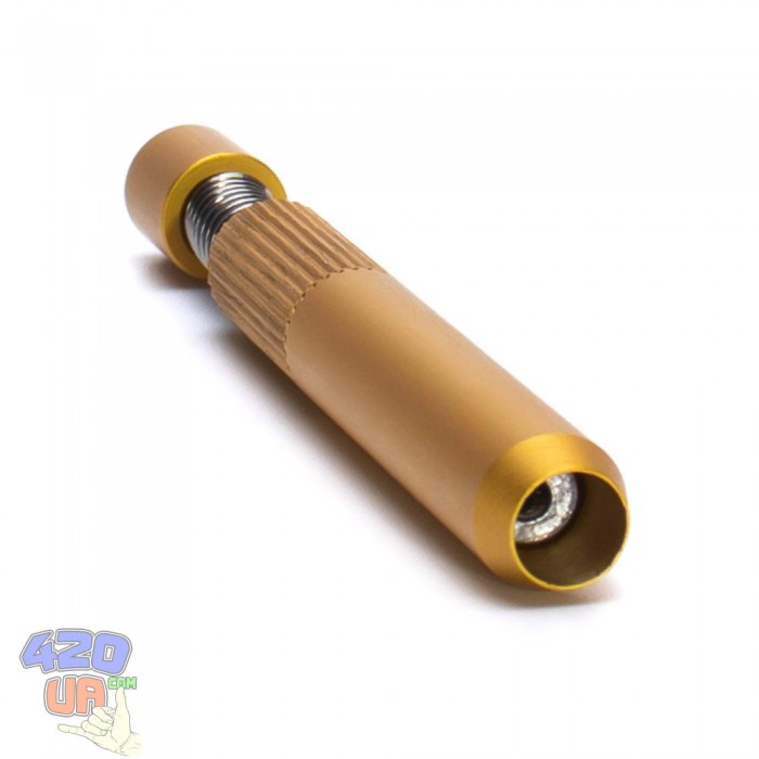 One Hitter Gold Трубка для куріння з скиданням попелу