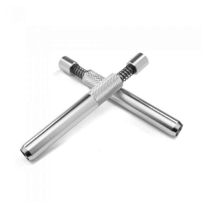 Алюмінієва міні трубка One Hitter Silver із пружиною