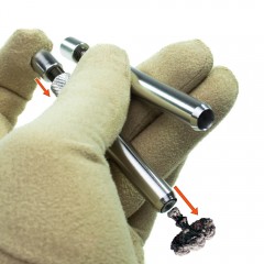 One Hitter із пружиною — алюмінієва міні трубка для куріння трав