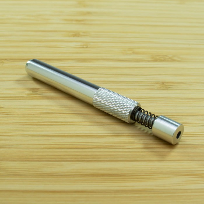 Алюмінієва міні трубка One Hitter Silver із пружиною