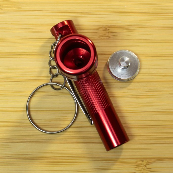 Червона стелс трубка Ліхтарик для прихованого куріння