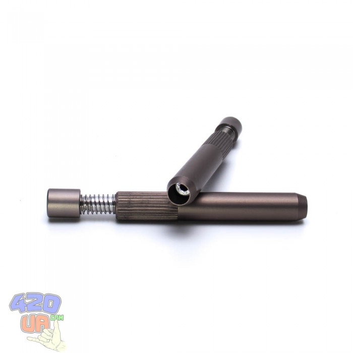 Трубка для куріння One Hitter Brown пружина