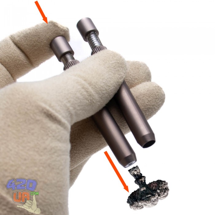 Трубка для куріння One Hitter Brown пружина