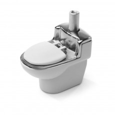 Унітаз 🚽 - алюмінієва трубка для куріння (Подарунок з приколом)