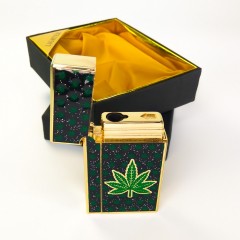 Подарункова запальничка 420 з листом коноплі та Секретом