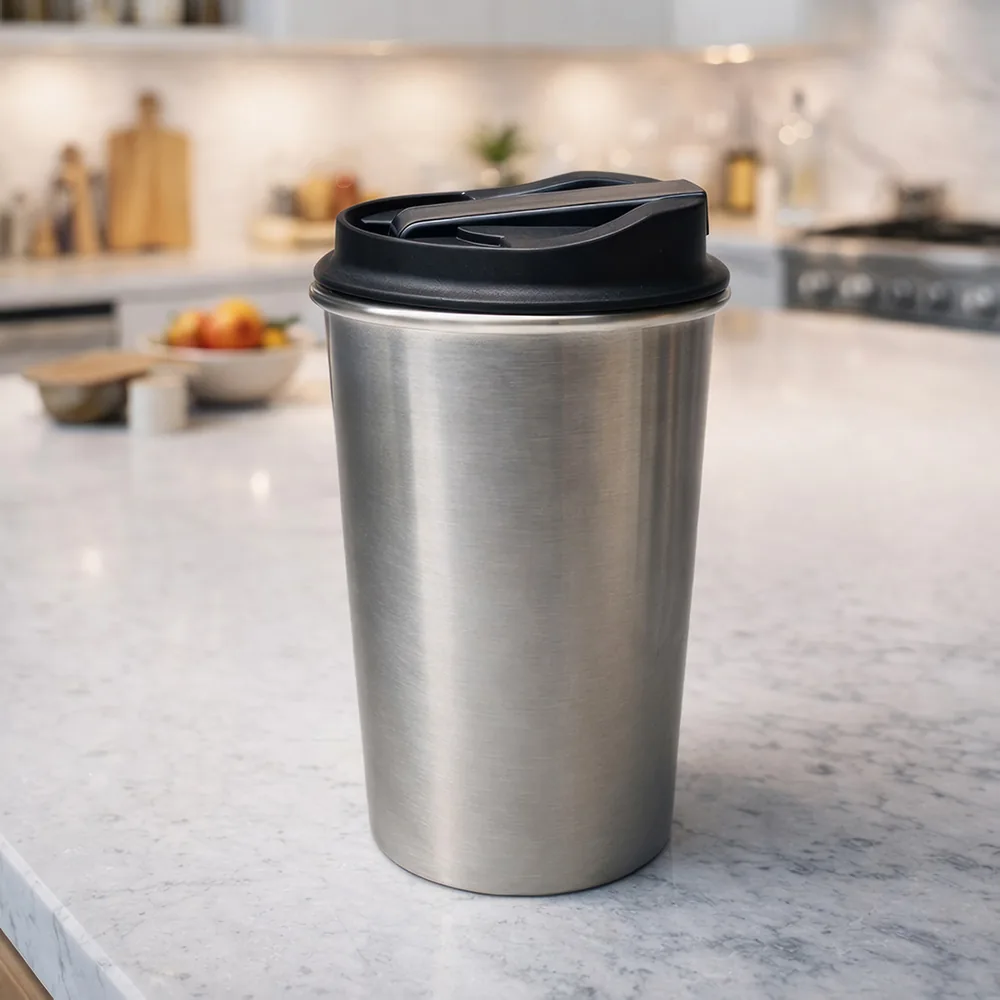 Курительный металлический бонг Термочашка для курения травы