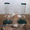 Водный бонг для курения Ice Bro 19см стеклянный с шипами для льда