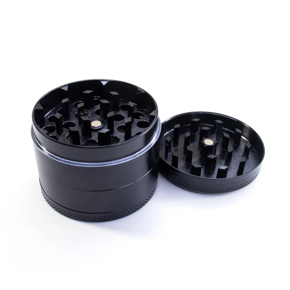 Чорний гріндер 50 мм Medium із чотирьох металевих частин