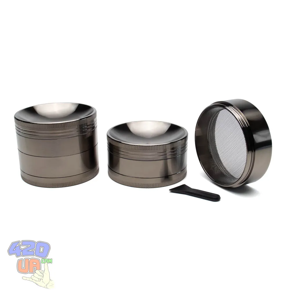 Крешер для марихуани 55 мм з увігнутою кришкою блюдцем