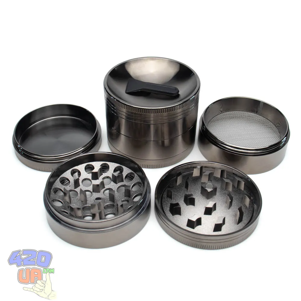 Гріндер для трави 55 мм з увігнутою кришкою блюдцем