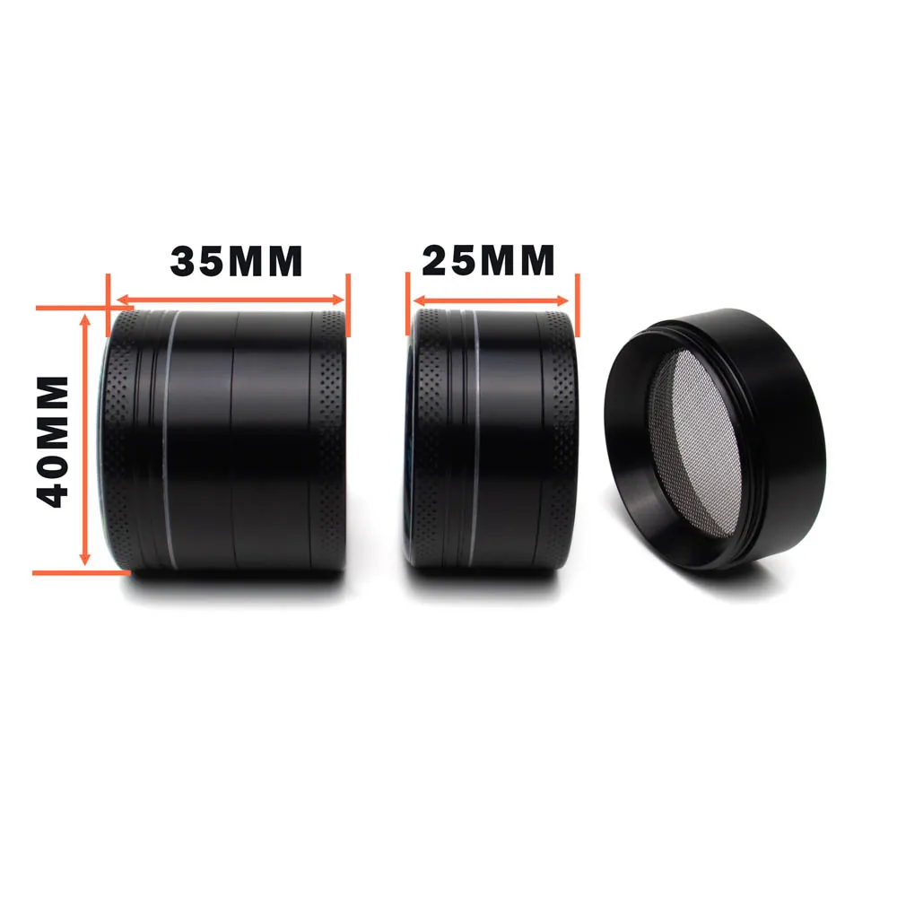 Гріндер для шишок Classic Black 40 мм