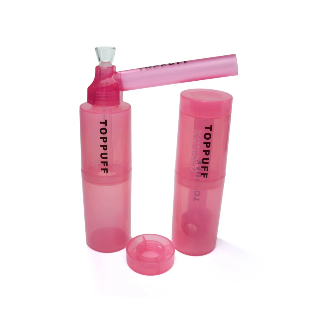 Top Puff 2 Рожевий в тубусі - трубка бонг для куріння марихуани