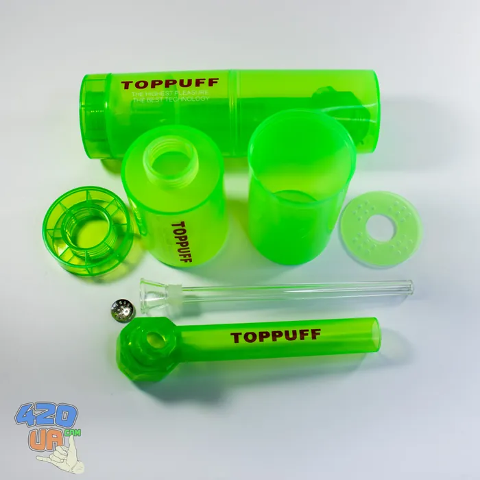 Туристический бонг Top puff 2 Тубус Зелёный