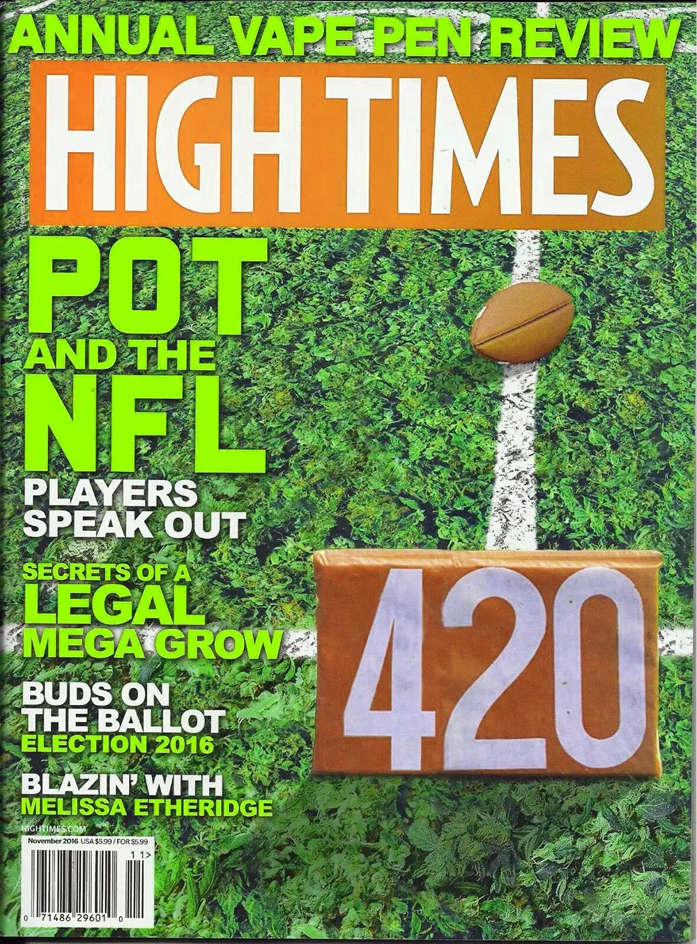 Обложка журнала High Times, популяризировавшего термин 420