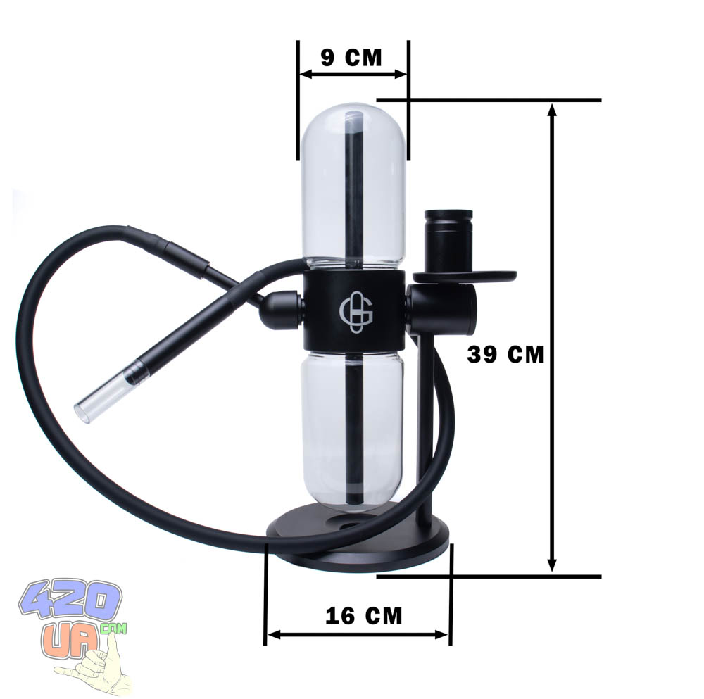 Гравитационный бонг песочные часы Gravity Bong Hookah 39см Черный